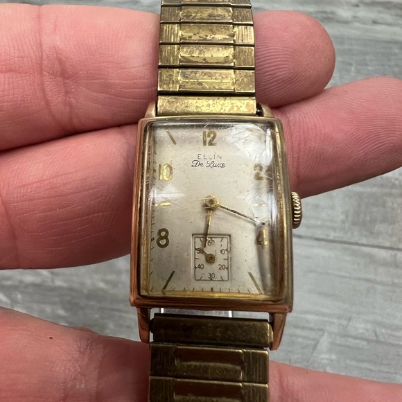 1946 Elgin De Luxe 558 17 Jewels 10K GF Watch - Picture 3 of 7